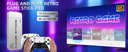 🎮🔥Clé de Jeu TV M15 4K – 30000 Jeux Rétro dans Votre Télécommande de Plaisir !