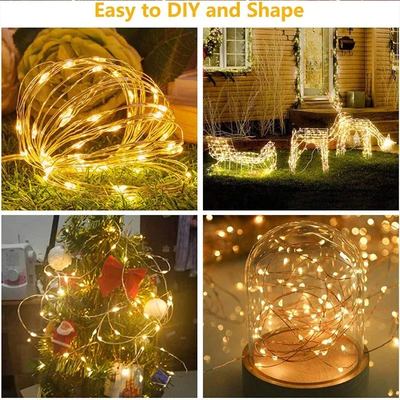 🌟✨Guirlande Lumineuse LED USB 3M – 8 Modes Magiques pour Noël, Mariages & Déco Ambiance Jardin