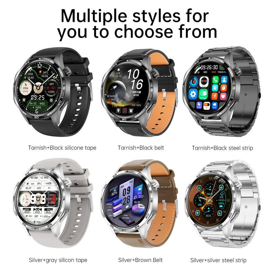 Montre connectée GT5 Pro pour homme, GPS, NDavid, écran AMOLED 360x360, fréquence cardiaque, appel Bluetooth, étanche IP67, HUAWEI 2024
