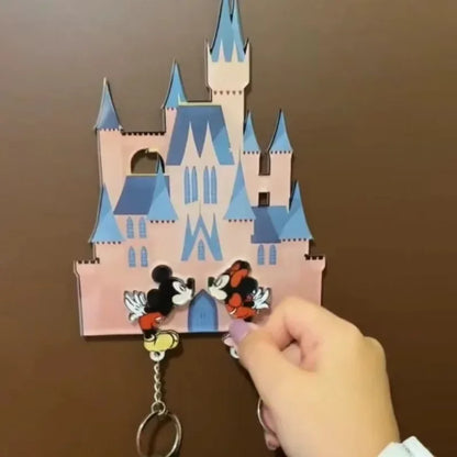 Porte-clés Disney Anime mignon Mickey Mouse Stitch Couple porte-clés réfrigérateur aimant fête décoration enfants jouets cadeaux