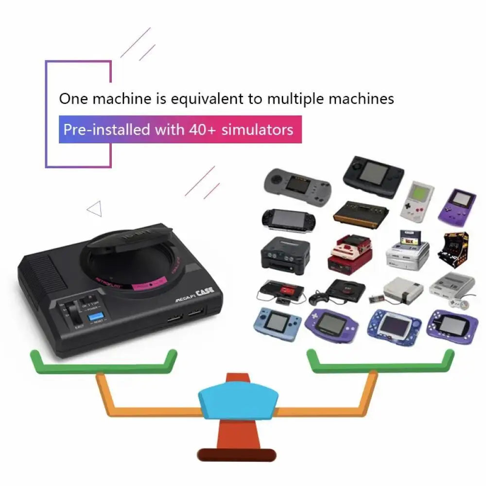 Coque de jeu portable rétro intégrée de plus de 45 000 pour SNES/MEGA