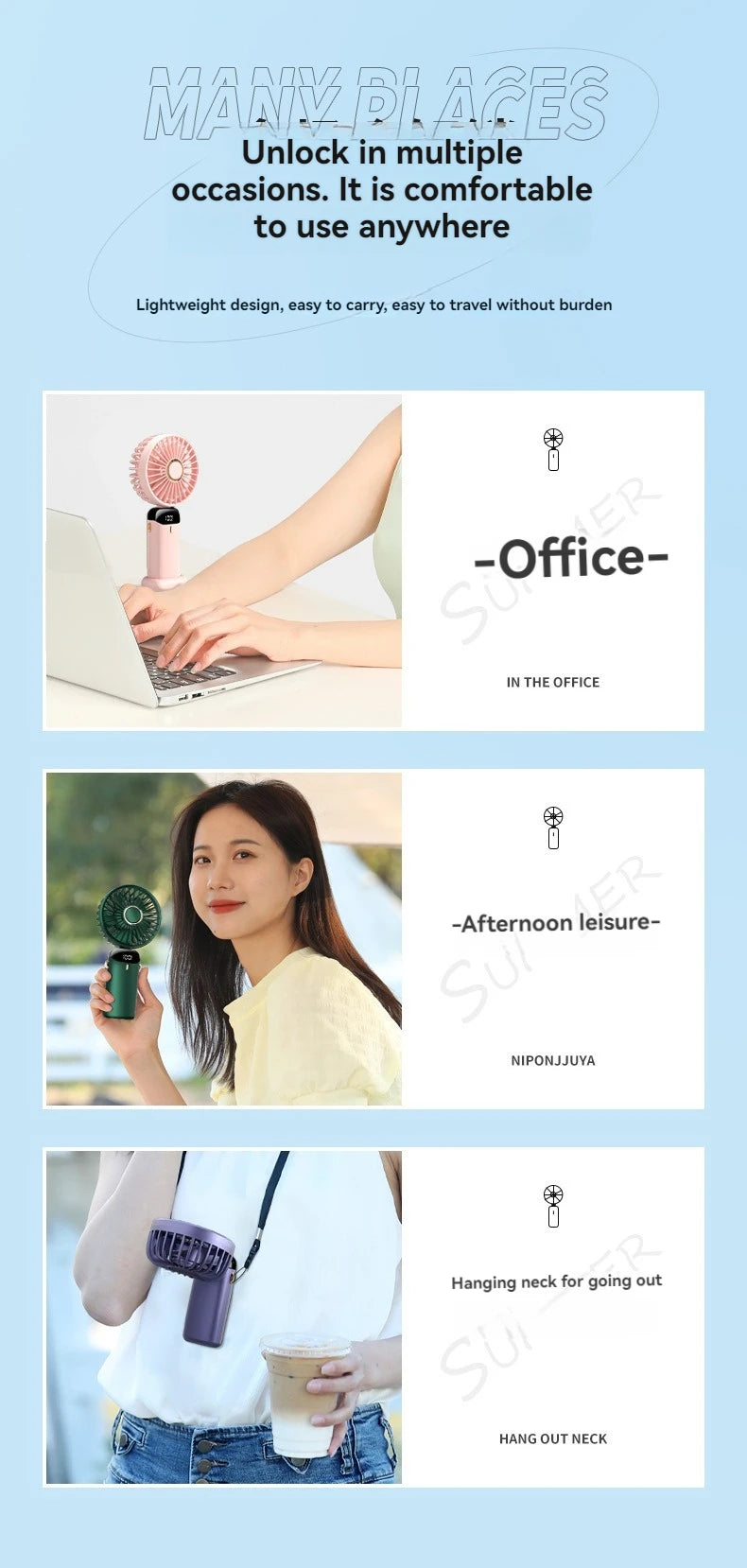 🧊 BreezeTech™ Mini Climatiseur Portable – Fraîcheur Instantanée à Emporter Partout