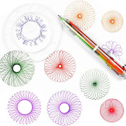 🌀✏️Kit Spirographe Créatif – Dessins Géo-Magiques pour Enfants Artistes en Herbe !