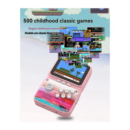 Console de jeux vidéo portable 2,8 pouces, 500 jeux d'arcade rétro, prise en charge de la connexion AV, cadeau pour enfants