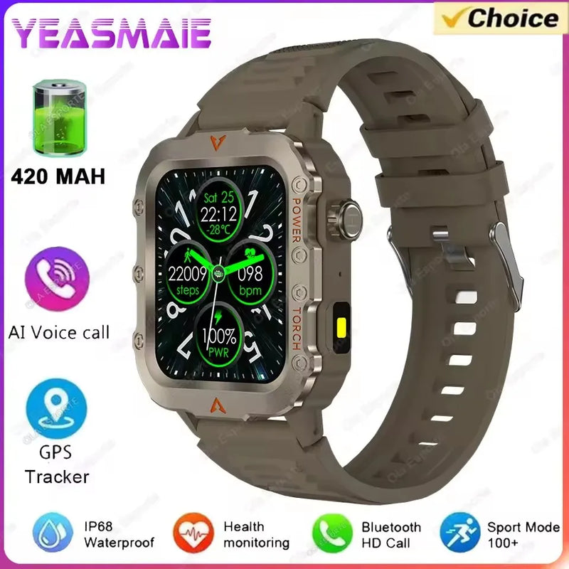 ⌚TitanForce GPS™ 2025 – Montre Intelligente Militaire Étanche, Sport & Santé | Homme Aventure & Performance
