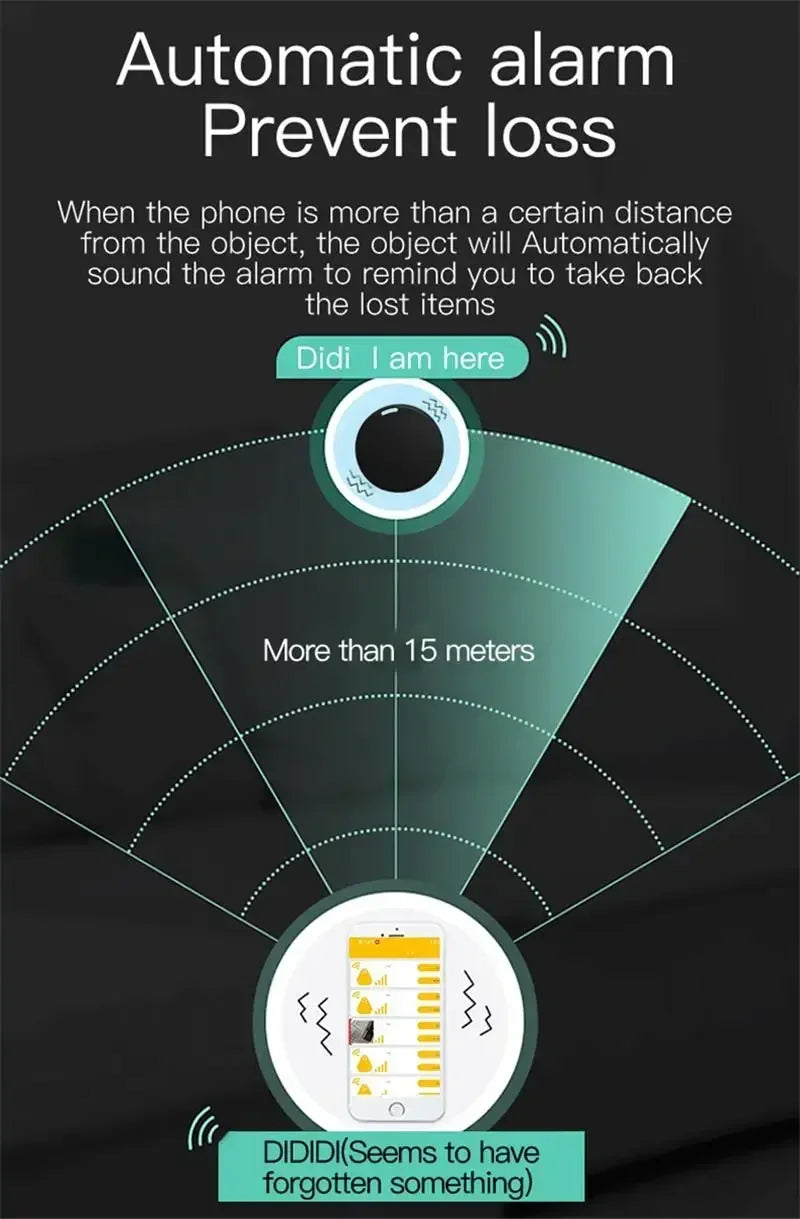 Xiaomi GPS Tracker Bluetooth 5.0 Anti-perte GPS Mini appareil animal de compagnie enfants sac portefeuille suivi pour IOS Android localisateur intelligent