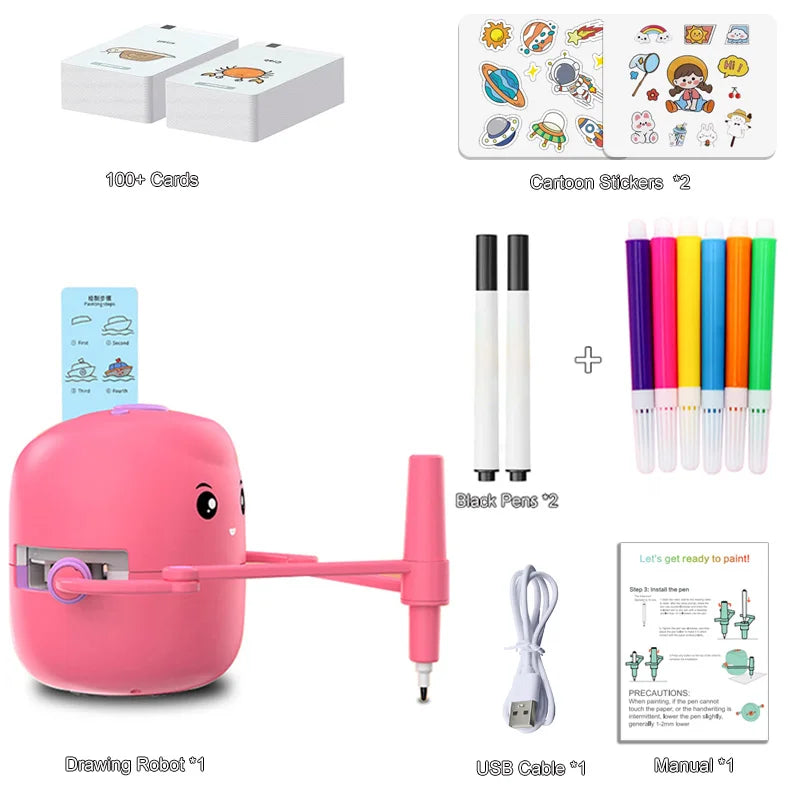 🤖🎨 Robot de Dessin Intelligent – Éveille la Créativité des Enfants, Un Trait à la Fois !