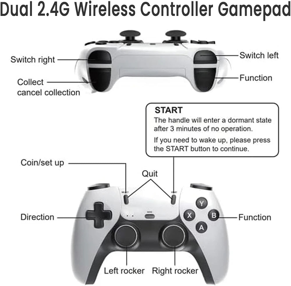 🎮🕹️Console Rétro M15 4K – 30 000 Jeux en 1, Nostalgie & Fun Illimités !