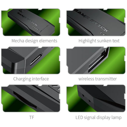 Manette de jeu vidéo M8, double manette sans fil 2,4 GHz, 4K, 10 000 jeux, 64 Go, rétro, pour dropshipping, cadeau de Noël