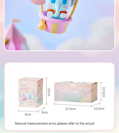 MINISO Véritable Disney Dumbo Day Dream Series Boîte aveugle Dessus de table Décoré Kawaii Jouets pour enfants Cadeau d'anniversaire Anime Périphérique