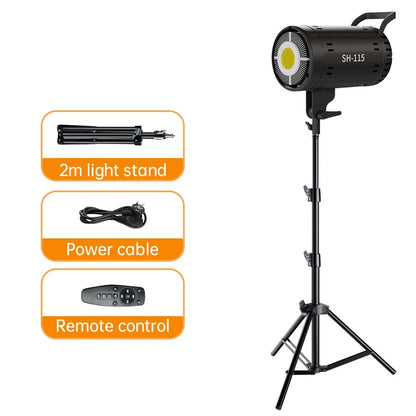 Lumière du jour LED pour la photographie et la vidéo, lampe solaire balance, flash de portrait, accessoires de studio, YouTube Live, 100W