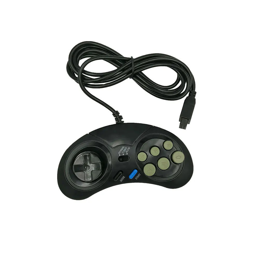 Pour console de jeu vidéo Sega MegaDrive MD2 Mini TV originale, joystick 16 bits, sortie AV, double manette filaire, livraison directe