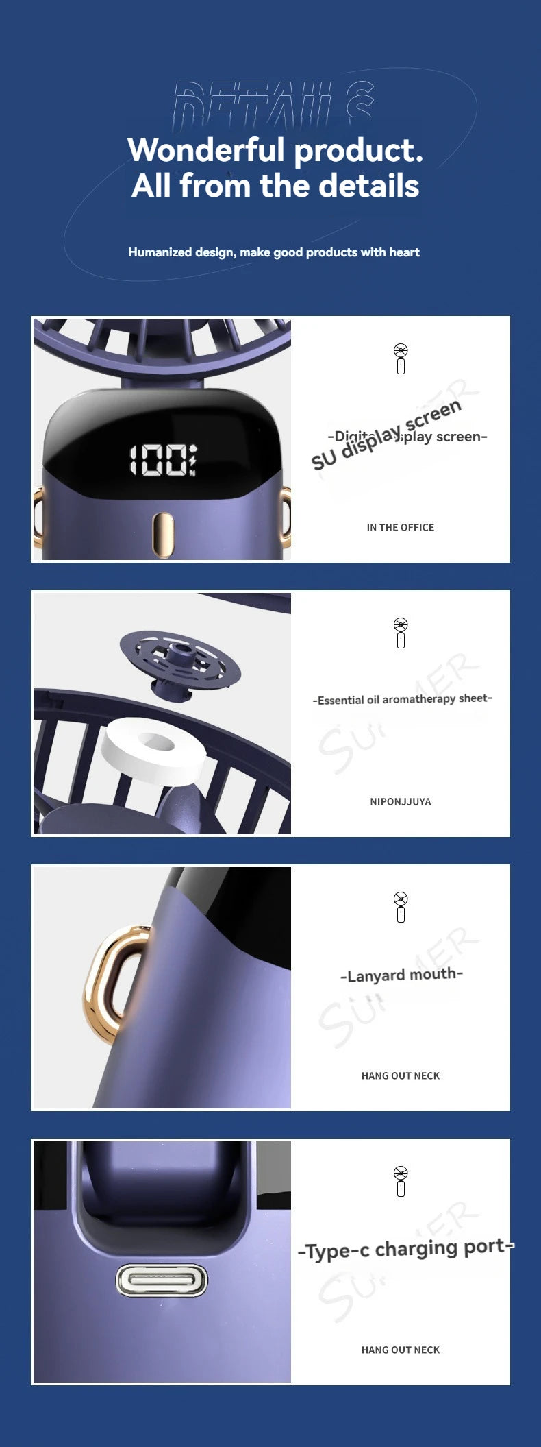 🧊 BreezeTech™ Mini Climatiseur Portable – Fraîcheur Instantanée à Emporter Partout