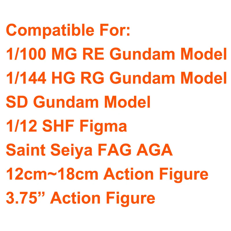 Support de base pour figurine d'action Power Impact Energy Lightning Thunder Effect pour modèles 1/144 RG HG 1/100 MG RE 1/12 3,75 pouces