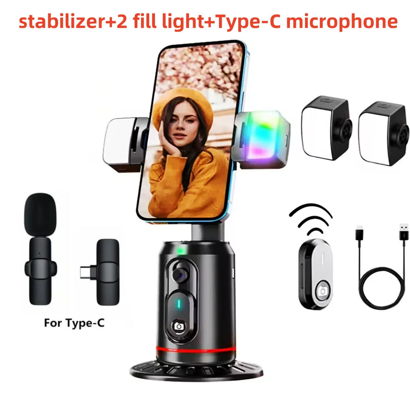 🎥 SmartFollow Q02™ – Stabilisateur 360° Intelligent avec Suivi Automatique & Télécommande