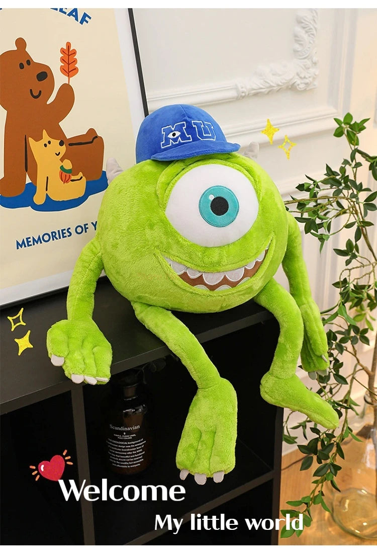 Peluche Mike Wazowski de Disney Monsters University, coussin décoratif pour canapé, décoration de chambre, cadeaux de Noël pour enfants
