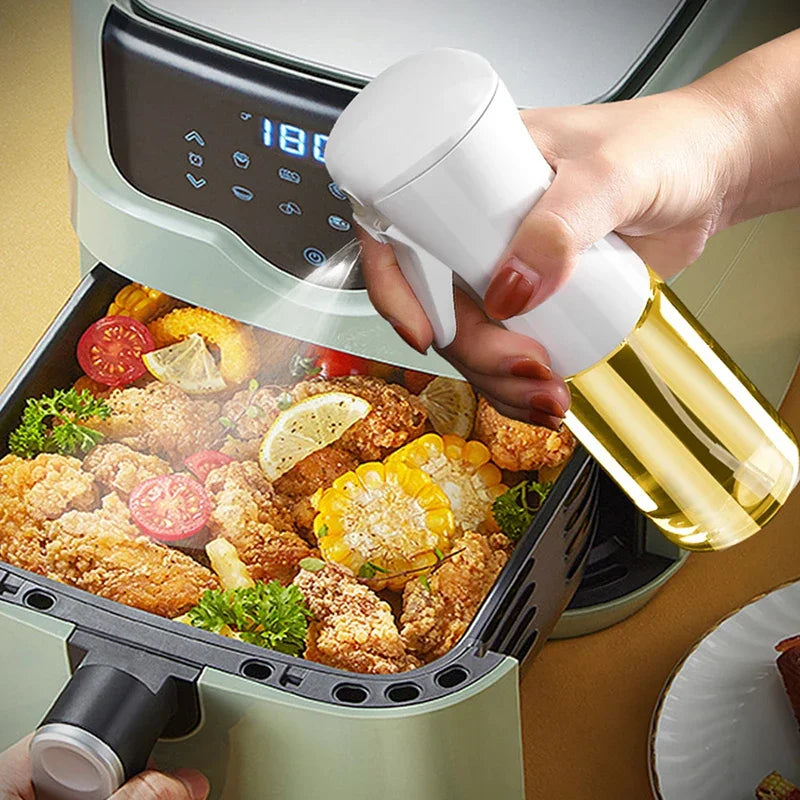 Bouteille de pulvérisation d'huile en plastique, vaporisateur d'huile de cuisine domestique, nébulisation, remplissage de brume, cuisson, distributeur de Camping pour barbecue à double usage, 200/300/500ml