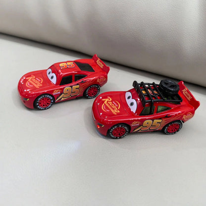Voiture en alliage Disney Cars Lightning McQueen, modèle original, lumière 3D, musique, traction, Flash McQueen, jouet cadeau pour enfants
