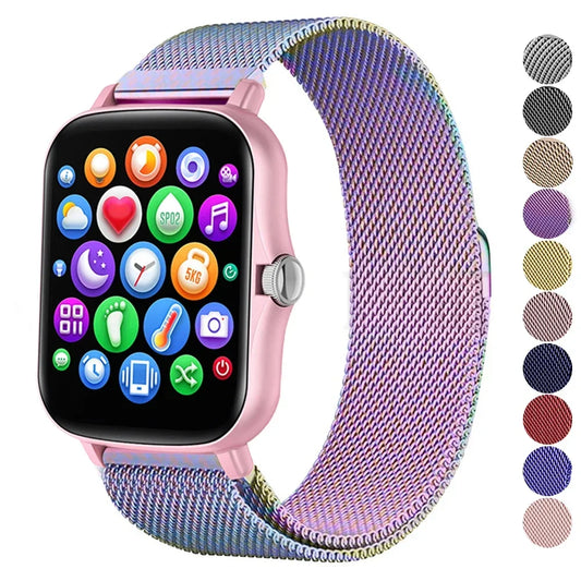 🔗FlexBand Pro™ – Bracelet Magnétique en Acier Inoxydable pour Montres Amazfit | Élégance & Confort au Quotidien