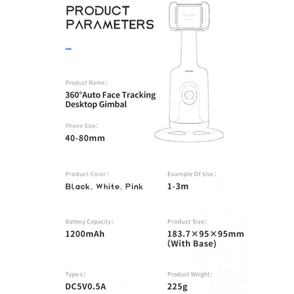 🎥 AutoTrack 360™ – Le Stabilisateur Intelligemment Suivi pour Créateurs Inspirés