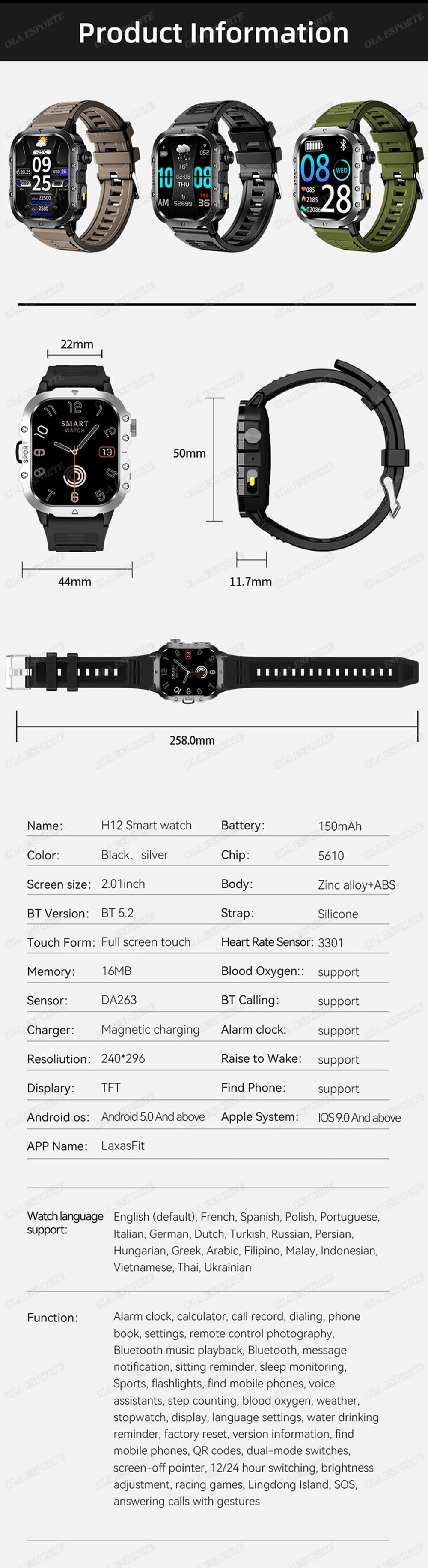 ⌚TitanForce GPS™ 2025 – Montre Intelligente Militaire Étanche, Sport & Santé | Homme Aventure & Performance