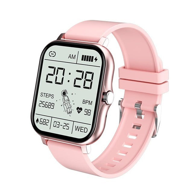 Montre connectée Y13, podomètre, surveillance de la fréquence cardiaque, appels compatibles Bluetooth