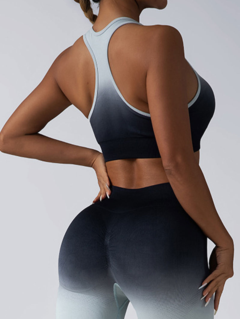 Lot de 2 soutiens-gorge de sport dos en Y pour femmes, bretelles fines spaghetti, soutiens-gorge d'entraînement, soutiens-gorge de yoga rembourrés sans armatures