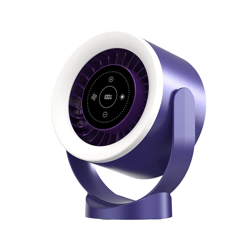 Ventilateur de bureau réglable, rechargeable, montage mural, affichage LED, circulation de l'air, refroidissement, USB