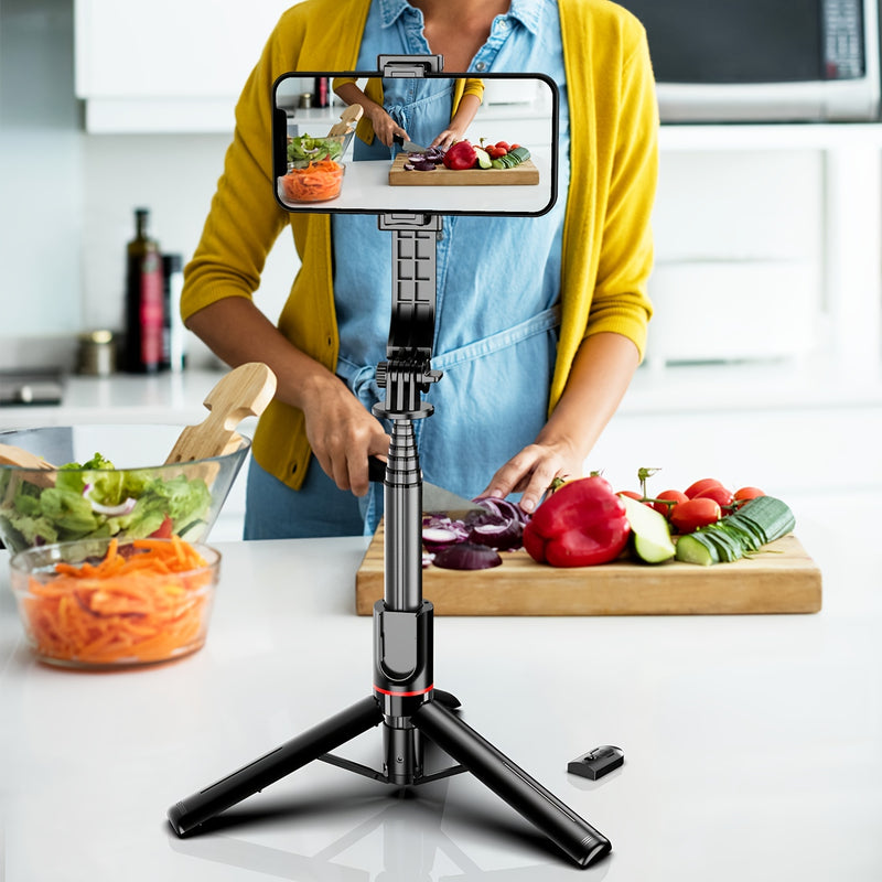 📸 Selfie Stick Trépied 3-en-1 en Alliage d'Aluminium