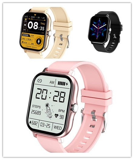 Montre connectée Y13, podomètre, surveillance de la fréquence cardiaque, appels compatibles Bluetooth