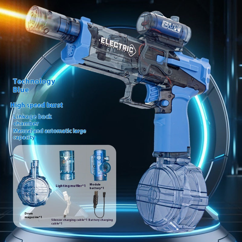 Pistolet à eau électrique Fire Rat, lumière froide, entièrement automatique, jouet d'été, divertissement sportif, cadeaux pour enfants, AC223