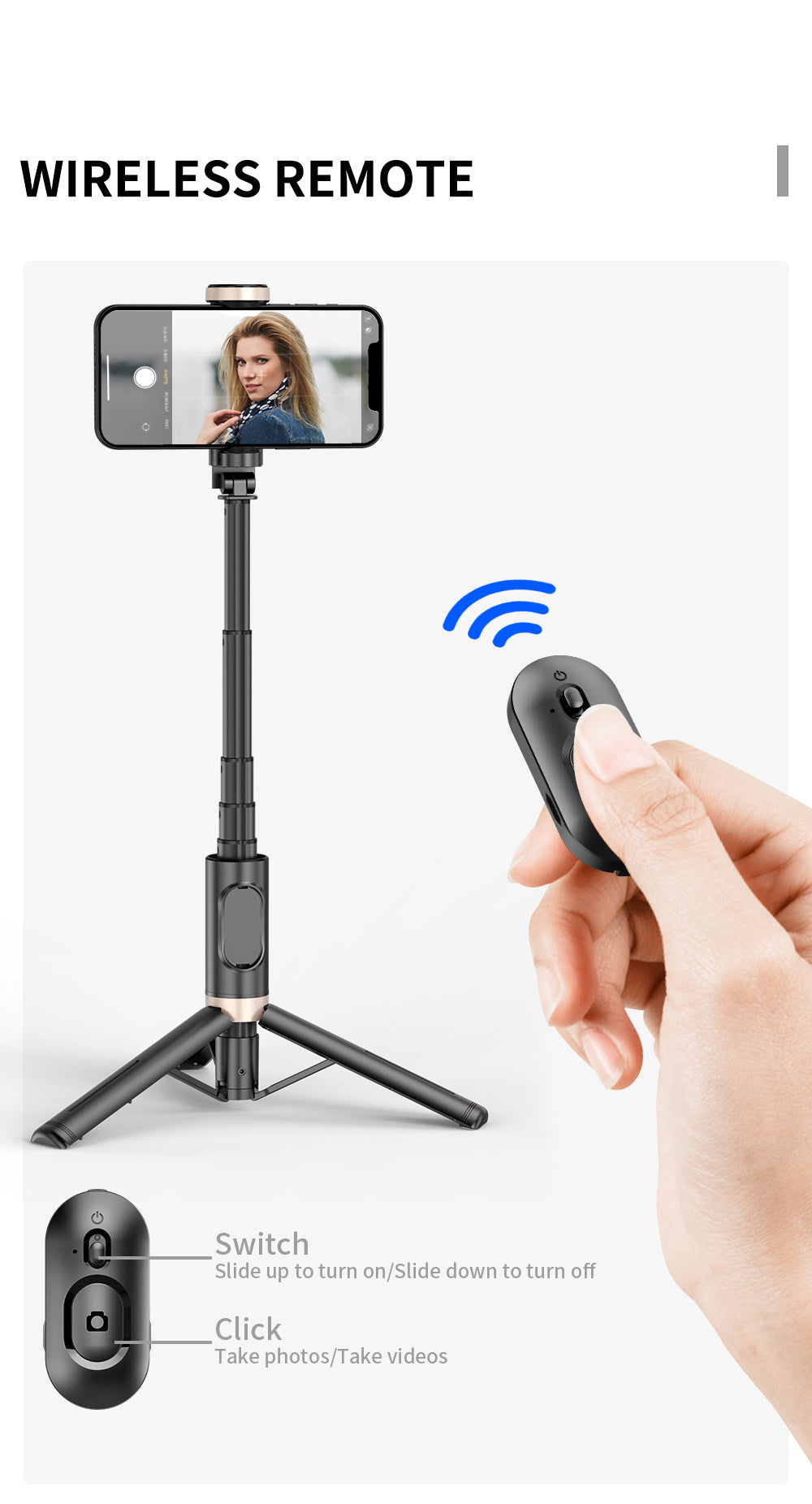 🤳✨&nbsp;Selfie Stick &amp; Trépied Aluminium – Libérez Vos Mains, Capturez l’Instant Parfait