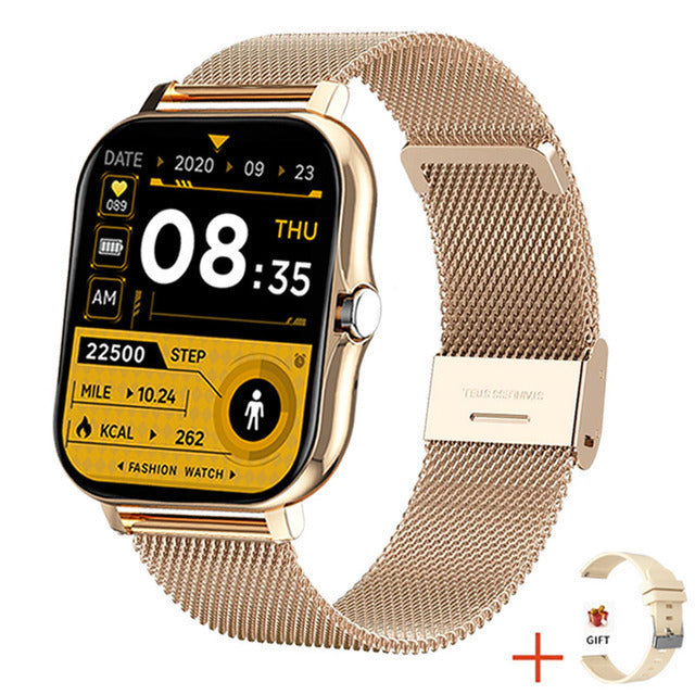 Montre connectée Y13, podomètre, surveillance de la fréquence cardiaque, appels compatibles Bluetooth