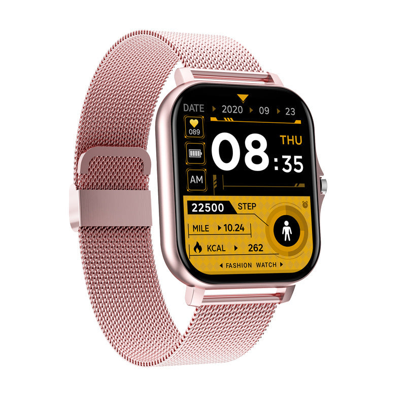 Montre connectée Y13, podomètre, surveillance de la fréquence cardiaque, appels compatibles Bluetooth