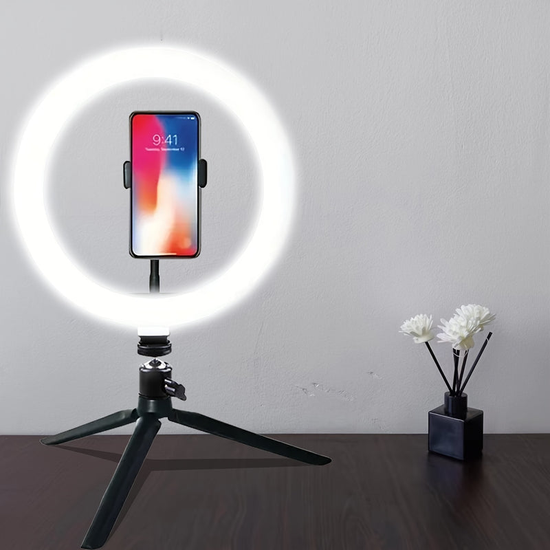 💡✨Anneau LED 10" avec Trépied &amp; Support Téléphone – La Lumière Qui Fait Toute la Différence !