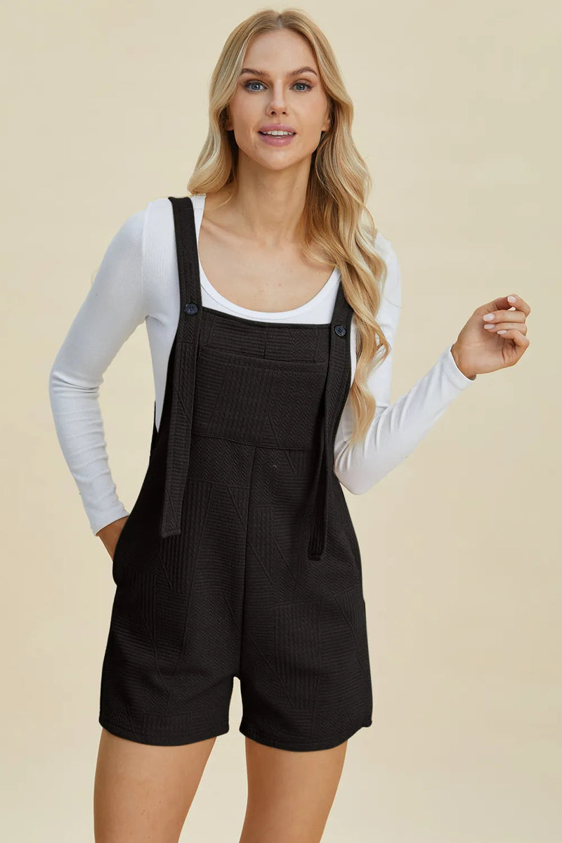 Combinaison sans manches texturée Double Take pleine taille