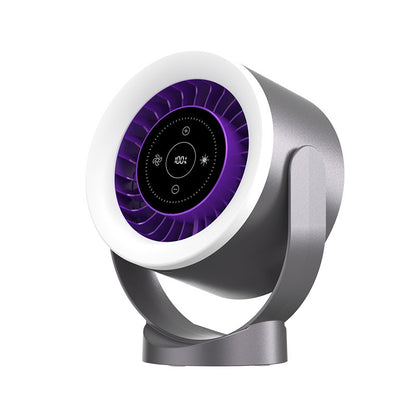 Ventilateur de bureau réglable, rechargeable, montage mural, affichage LED, circulation de l'air, refroidissement, USB